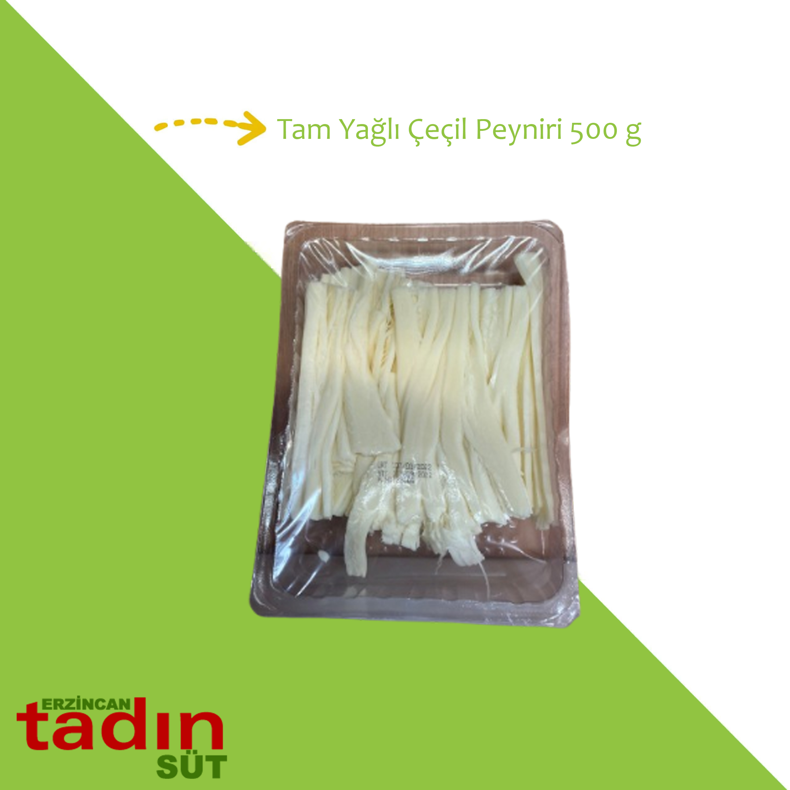  Tam Yağlı Çeçil Peyniri 500 Gr